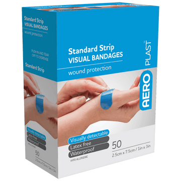 AEROPLAST Premium Visual Strip 7.5 x 2.5cm Box/50