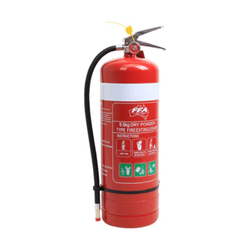 ABE Dry Chemical Powder Extinguisher W/ Wall Bracket - 9KG 31.5 kg