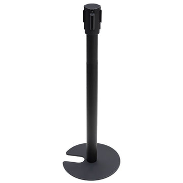 Premium Crowd Control Barrier - Black | Black Belt - Stackable