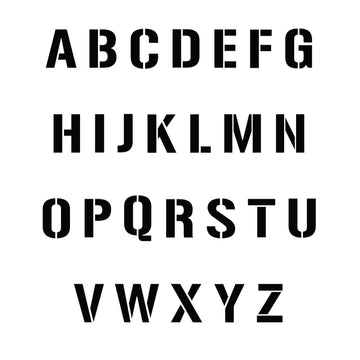 Individual Letters Stencil