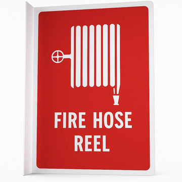 Fire Hose Reel Angled Location Sign - Small