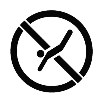 No Diving Stencil