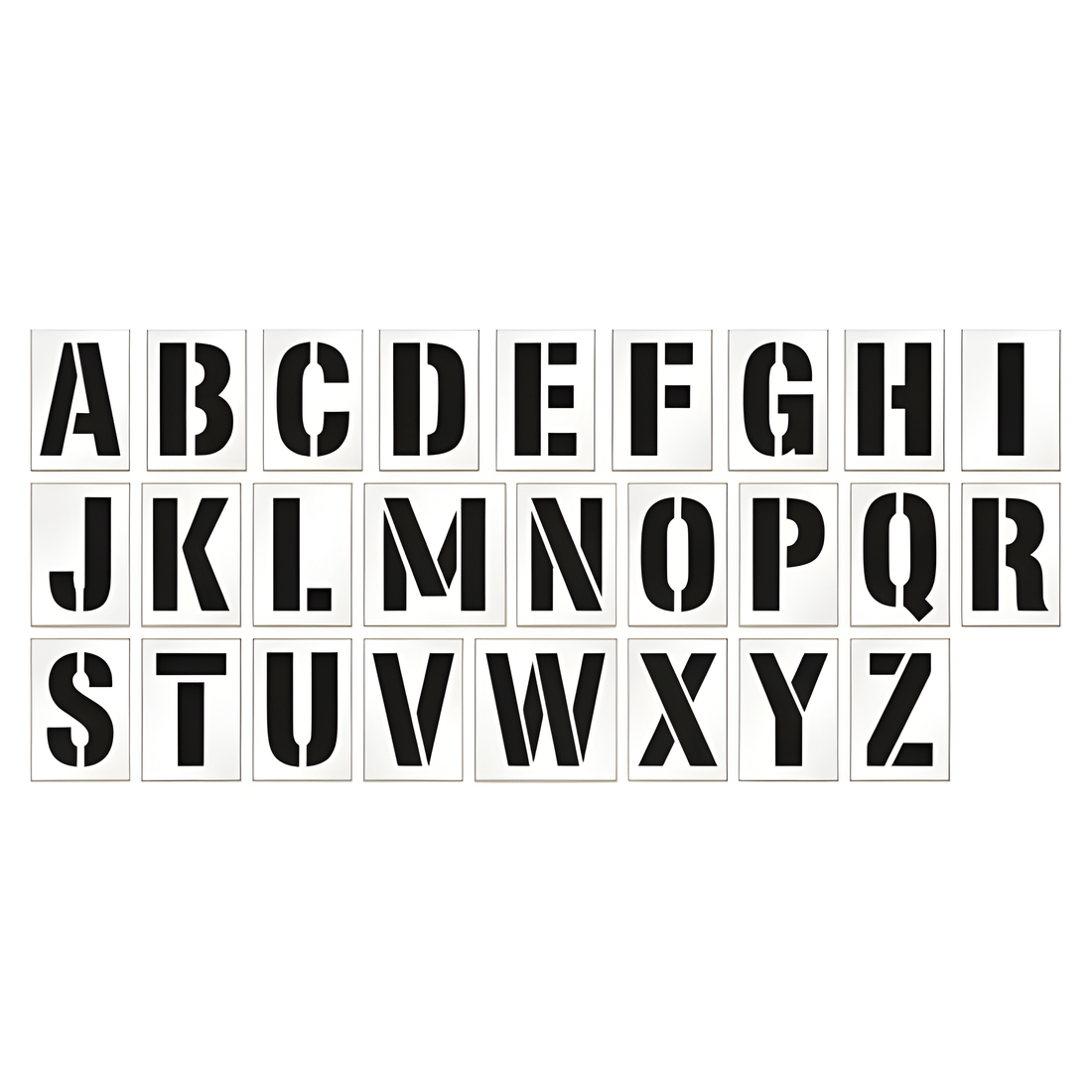 Line Marking Stencil A-Z Set 1.75 kg