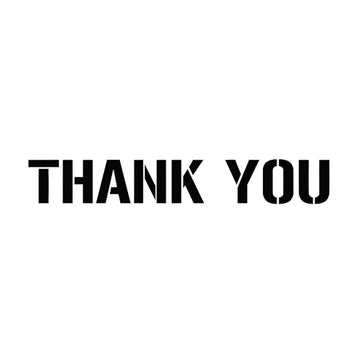 Thank You Stencil