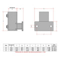 CopeRail 145 - Side Horizontal Flange