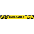 Low Height Clearance Aluminium Reflective Sign - 1.5m x 150mm 10.5 kg Clearance Height Sticker 1.8 HCS-1.8