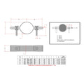 CopeRail 171 - Double Panel Mesh Clip