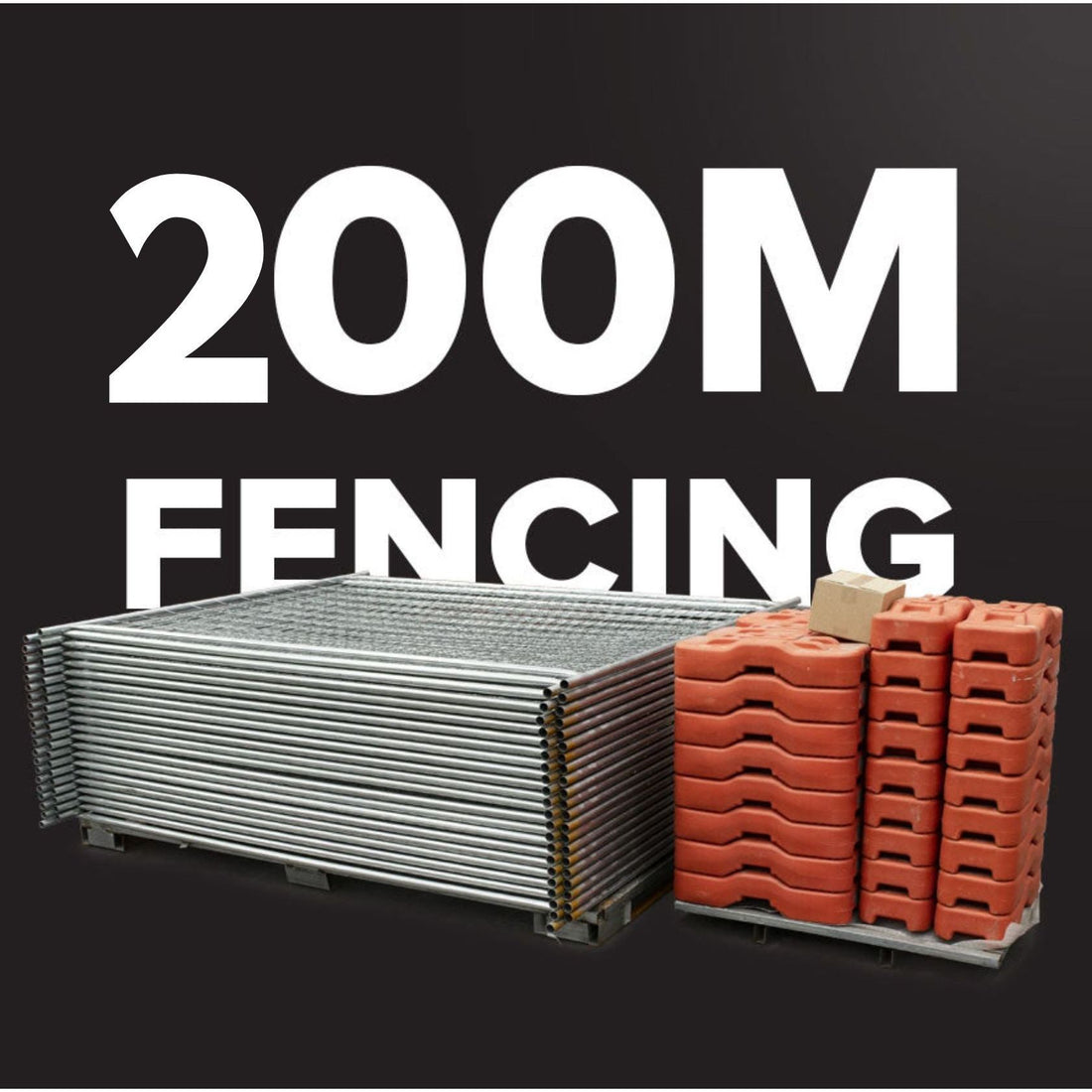Construction Temporary Fence 200m Combo 999 kg