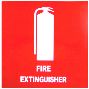 Fire Extinguisher Location Sign - Self Adhesive 0.35 kg