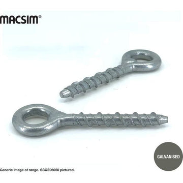 Eye bolt Screw - Galvanised - 8x55mm 0.175 kg