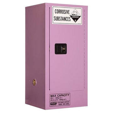 Corrosive Storage Cabinet 60L 1 Door, 2 Shelf 175 kg