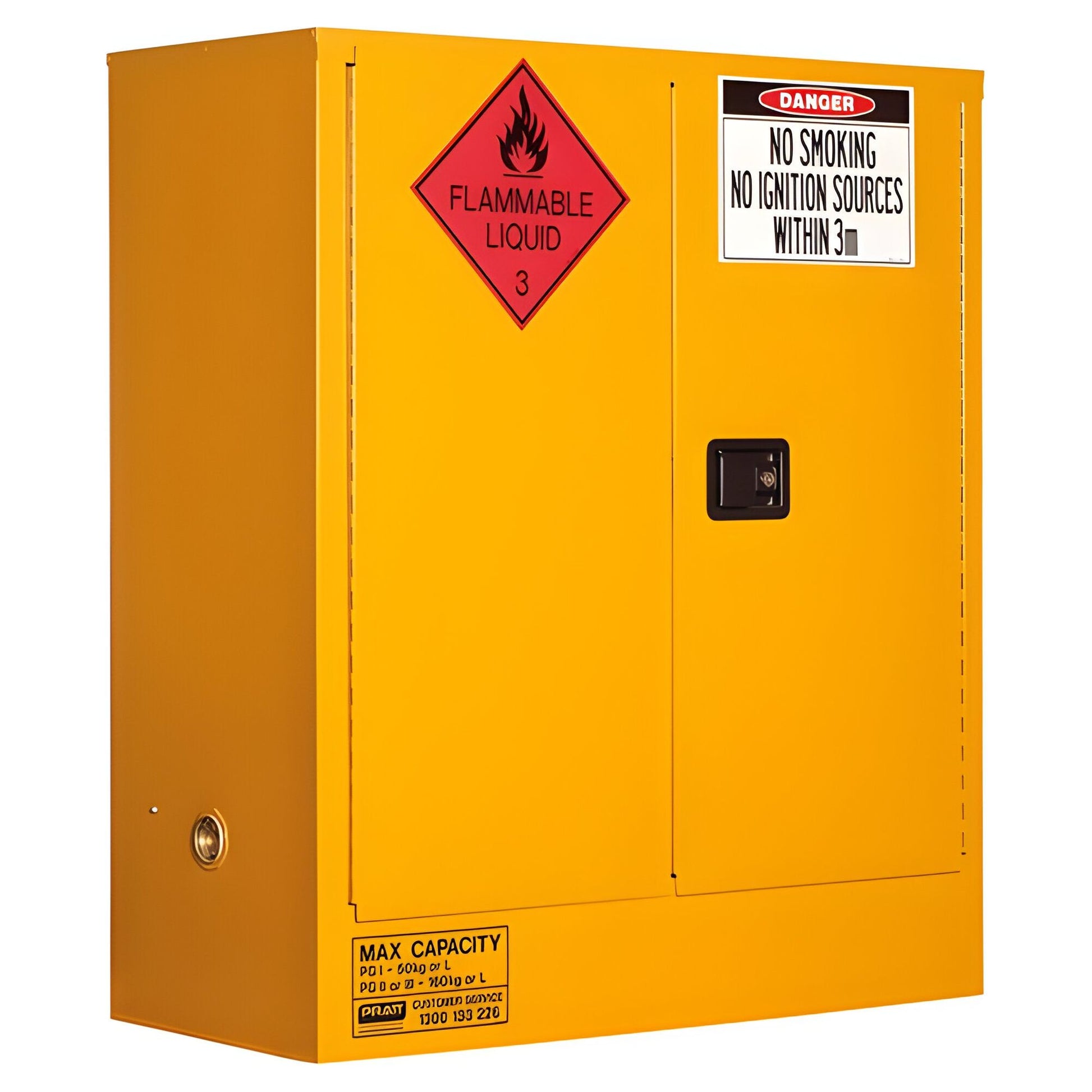 Flammable Storage Cabinet 160L 2 Door, 2 Shelf 483 kg