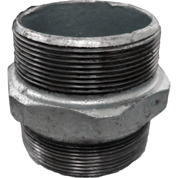 Nipple HEX - 65mm | Galvanised Steel 3.5 kg
