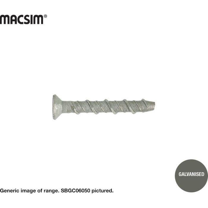 Countersunk Screwbolt - Galvanised - 8x75mm 0.175 kg