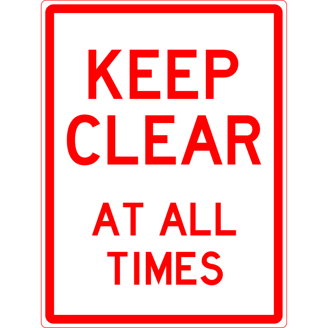 CARPARK-KEEP-CLEAR-AT-ALL-TIMES