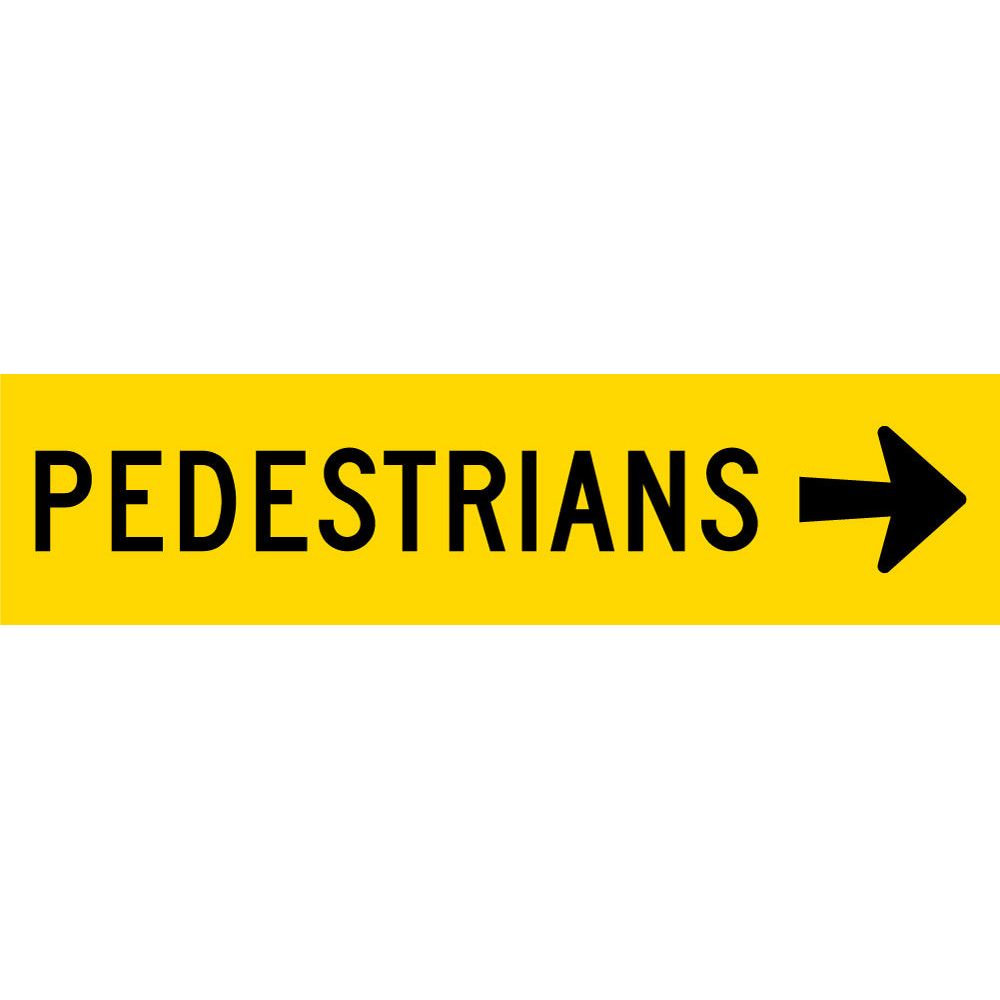 Pedestrians Right Corflute Sign 10 kg