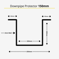 TRU BLU - Downpipe Protector - 150mm