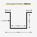 TRU BLU - Downpipe Protector - 200mm