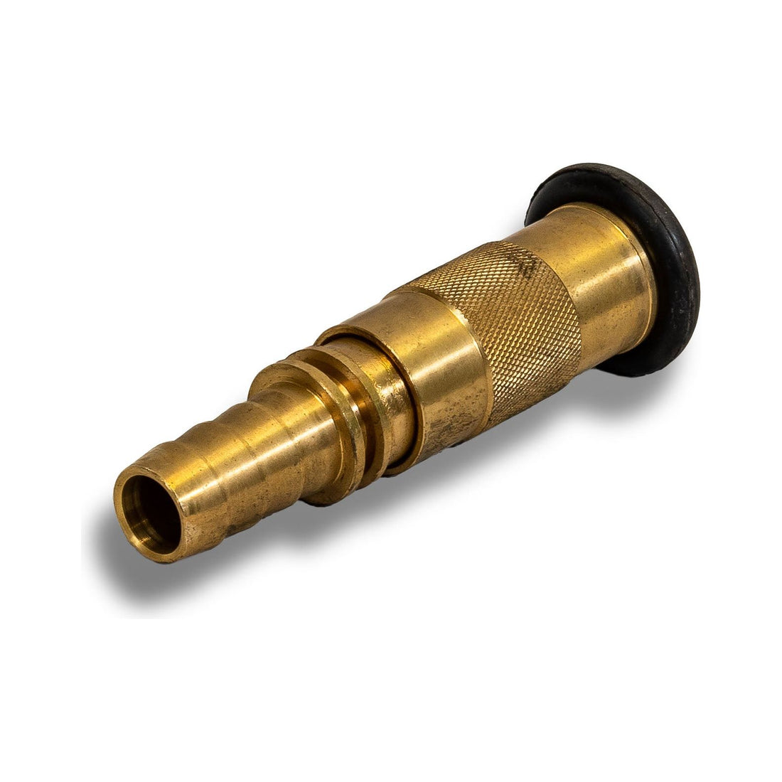 Brass Hose Reel Twist Nozzle Jet Spray Rubber Bumper - 19mm Tail 0.35 kg