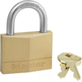 Masterlock 50mm Brass Padlock - Keyed Alike (KEY # 1K062) 0.49 kg