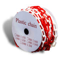 Plastic Chain Roll | Red & White - 8mm Dia x 25m 0.4375 kg