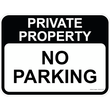 Private Property Sign - No Parking 3.5 kg 300mm x 450mm Material Poly ES-PPSNP-P-300X450