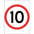 10km Speed Sign - 450x600mm 0.7 kg