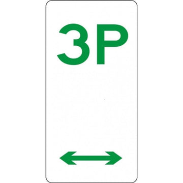 Parking Sign - 3P - 225x450mm 3.5 kg sign-type Right Arrow R5-3R