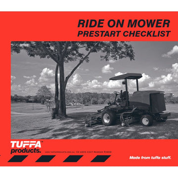 Ride on Mower Prestart Checklist Book 2.1 kg