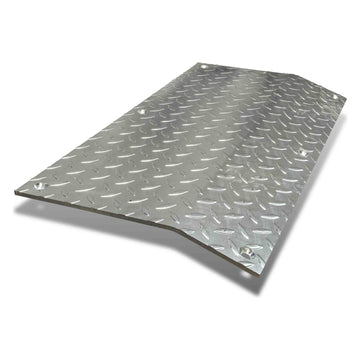 Steel Driveway Kerb Ramp Plate - 415mm x 800mm - Galvanised 52.5 kg