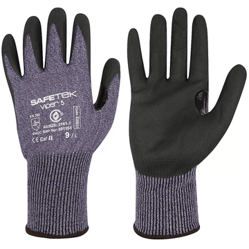 Safetek VIPER 5 Cut Resistant Safety Gloves 3.5 kg size XS AD3531-06-XS