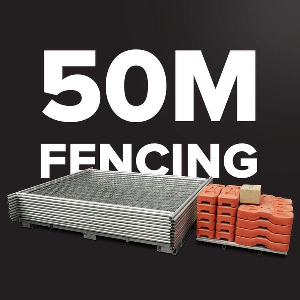 Construction Temporary Fence 50m Combo 999 kg