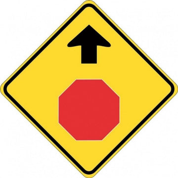 Stop Sign Ahead (Symbolic) - 600x600mm 0.7 kg