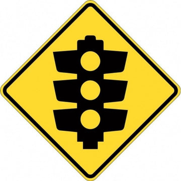Traffic Lights Ahead (Symbolic) Sign - 600x600mm 0.7 kg