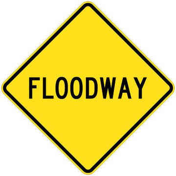 Floodway Sign - 600x600mm 0.7 kg