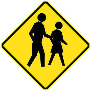 Pedestrians Sign (Symbolic) - 600x600mm 0.7 kg