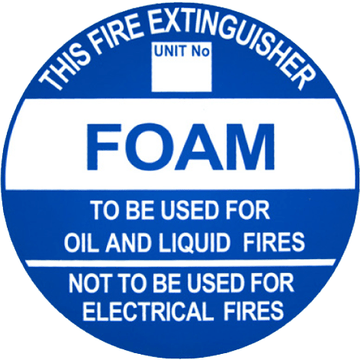 FOAM - Extinguisher Identification Sign | Metal 3.5 kg