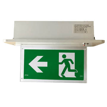 LED Recessed Blade Exit Light - 410x135x260mm 3.5 kg