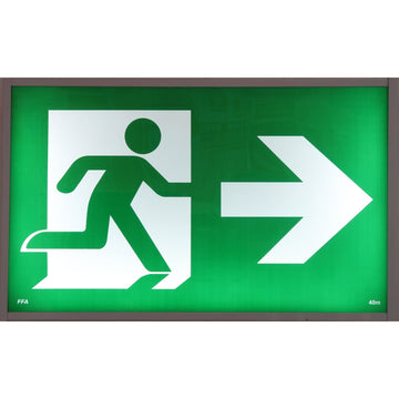 Jumbo Exit Light - 40M | 611x100x400mm 3.5 kg