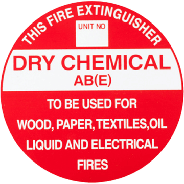 ABE - Extinguisher Identification Sign - Metal 3.5 kg