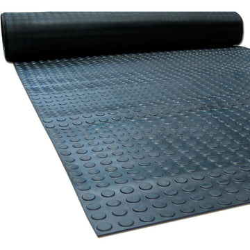 Studded Rubber UTE Matting - Black - 1800mm x 10m Roll 17.5 kg