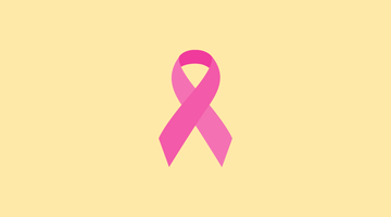 pink breast cancer awareness ribbon symbol representing breast cancer awareness month