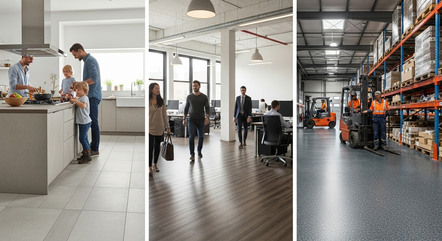 Choosing Non Slip Flooring for Homes, Offices and Industrial Spaces