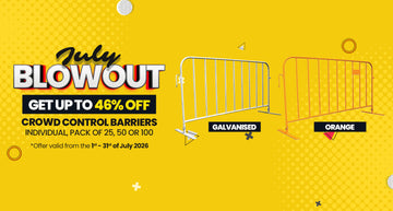 July Blowout Sale - Crowd Control Barriers