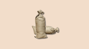 hessian sandbags used for flood control disaster management and construction site protection