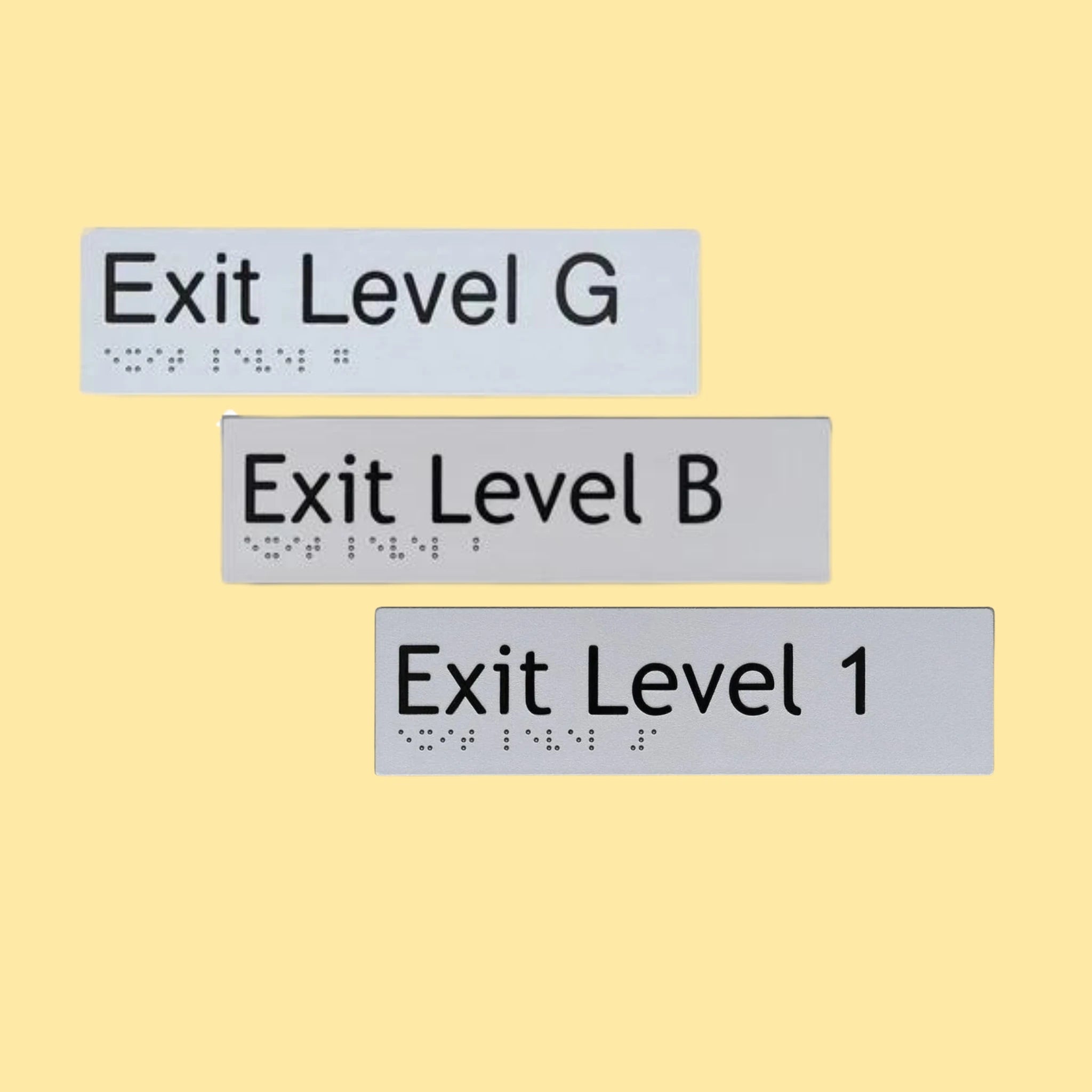 Braille Exit Signs