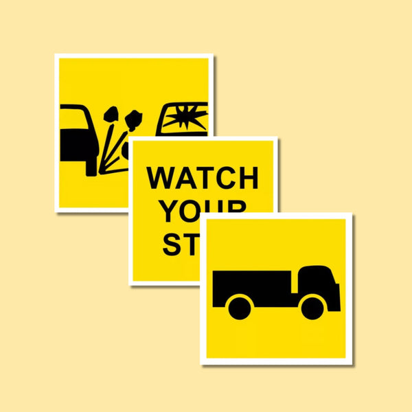 Corflute Workplace Information Signs