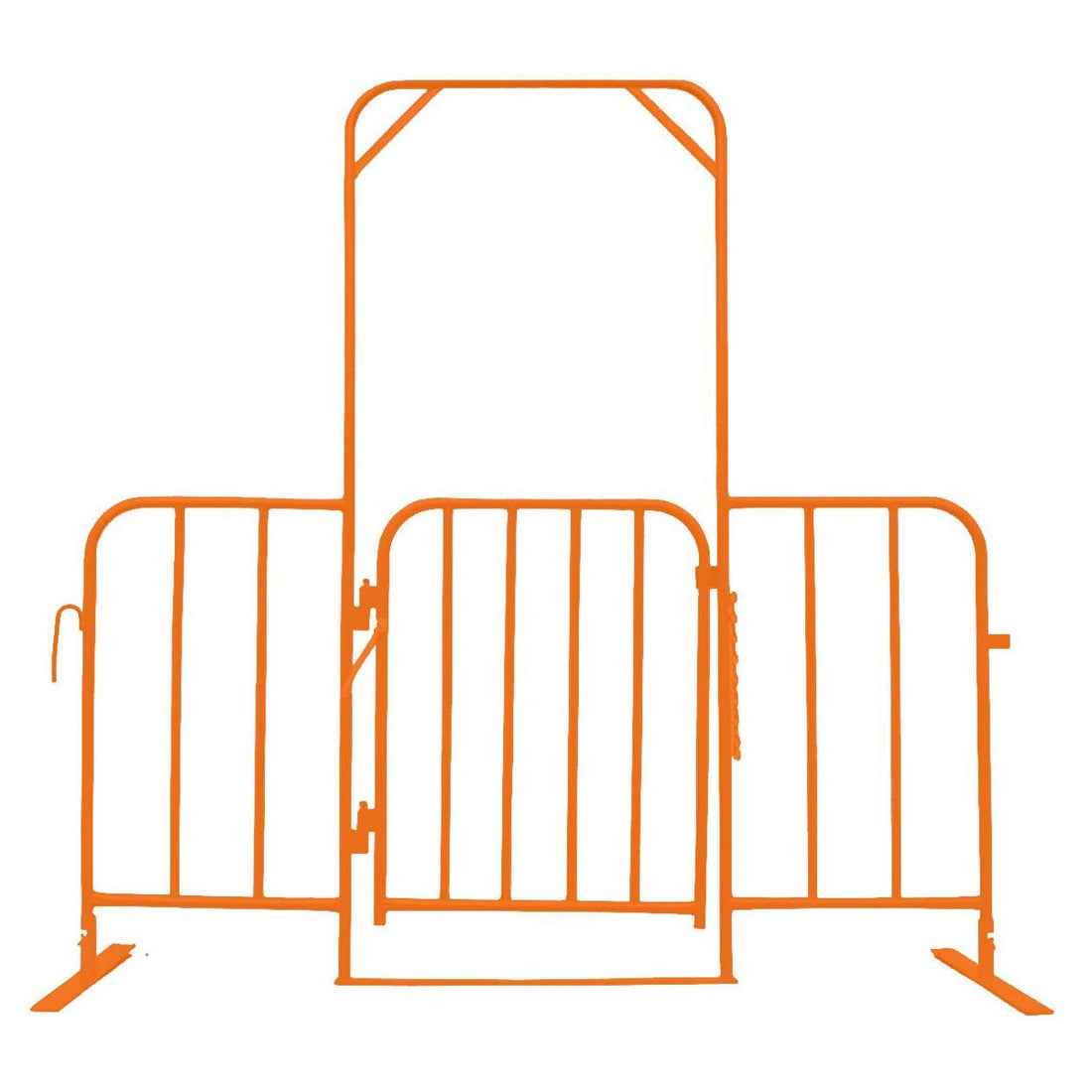 Crowd Control Barrier Gate -  Including Gate Spring and 2 feet and 2 PTO Pins