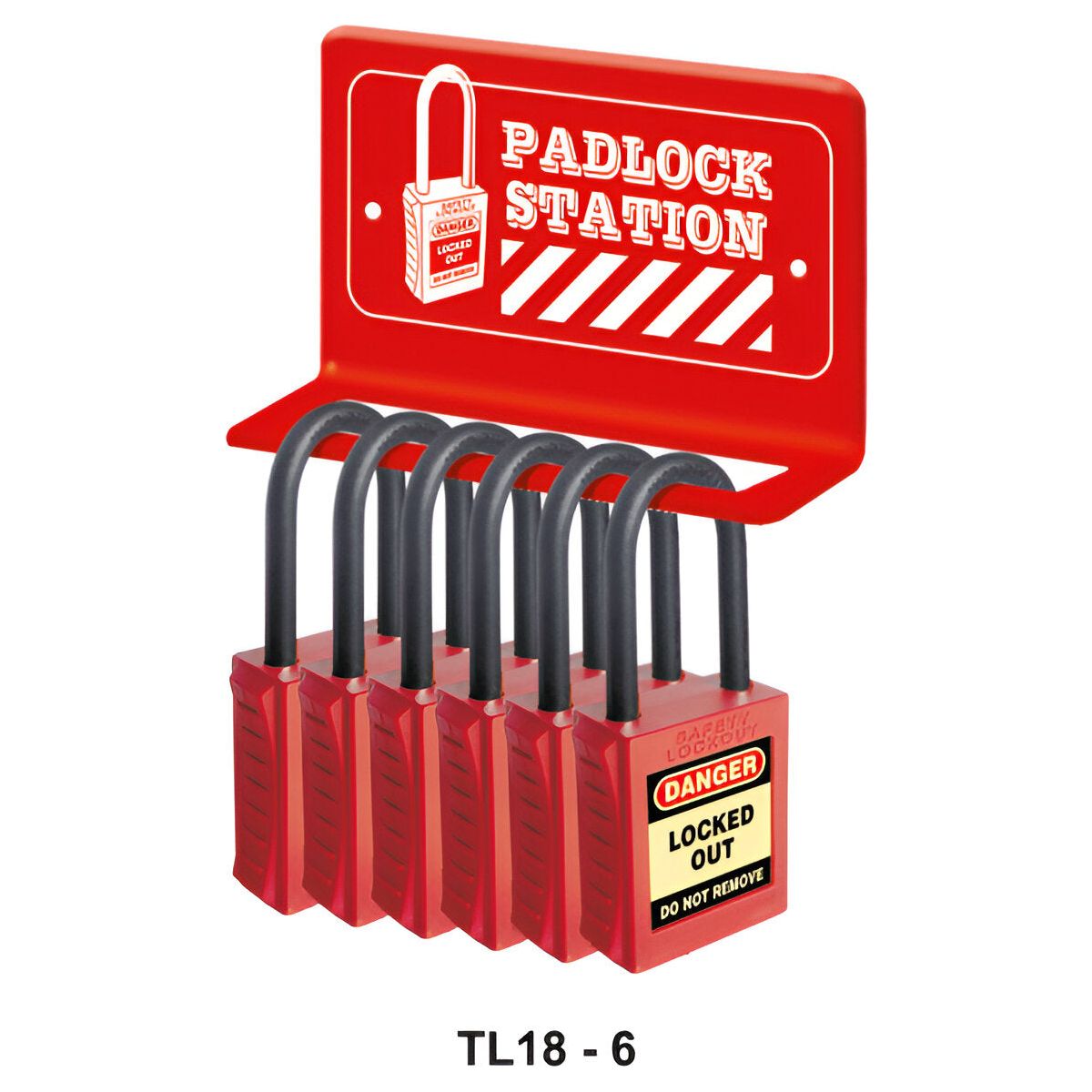 Mini Padlock Station for 6 Locks