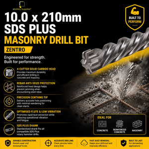 10.0 x 210mm SDS Plus 
Masonry Drill Bit - Zentro